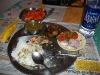 lunch-rice-curries-vegatables-fruits